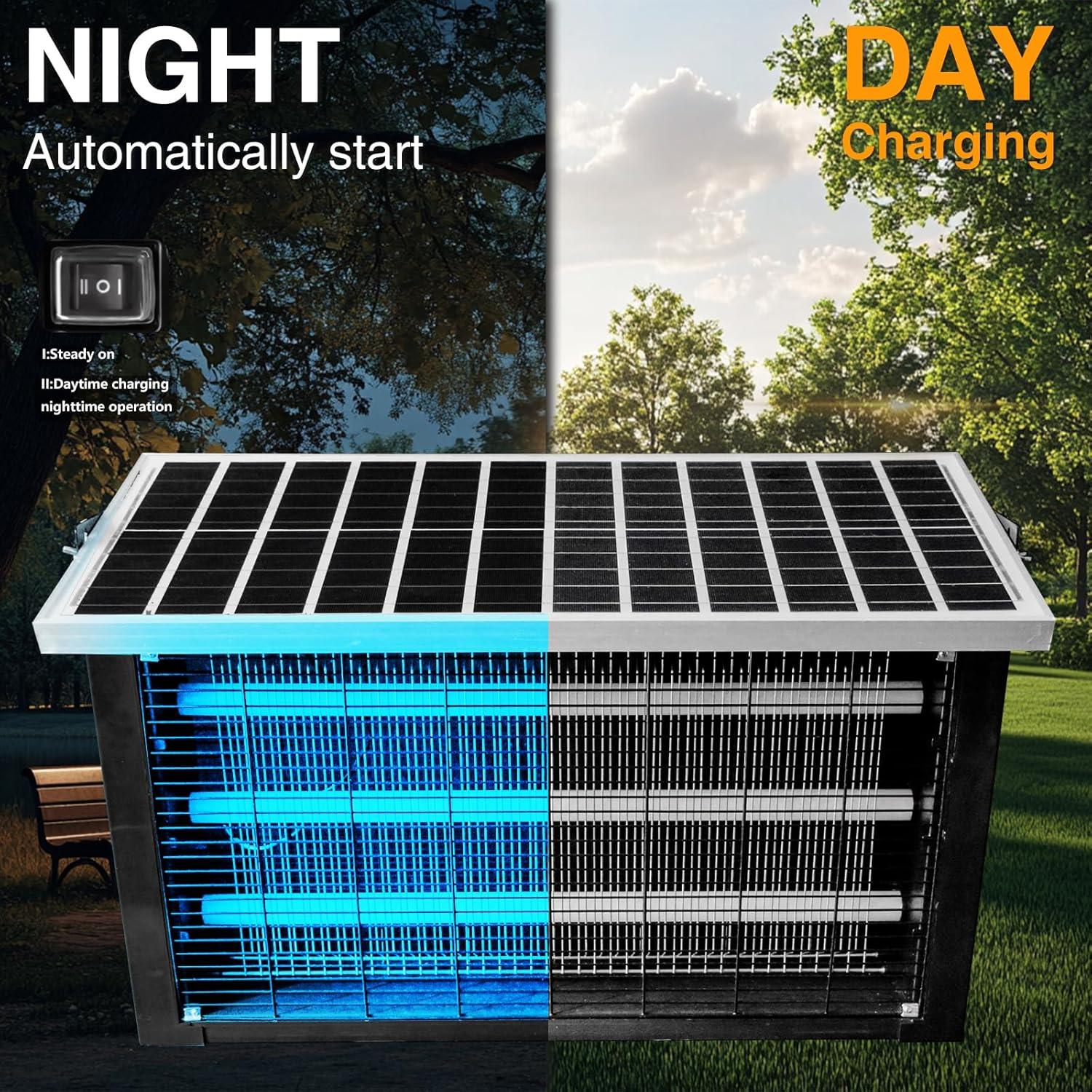 Zapper Solar para Insectos 30W UvCoolPlunge 743 m² Jardín
