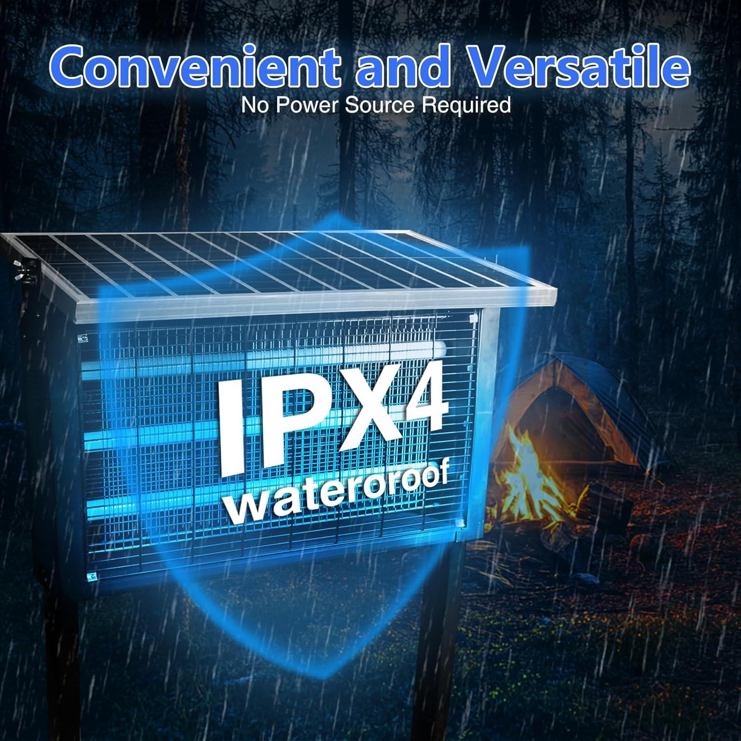 Zapper Solar para Insectos 30W UvCoolPlunge 743 m² Jardín