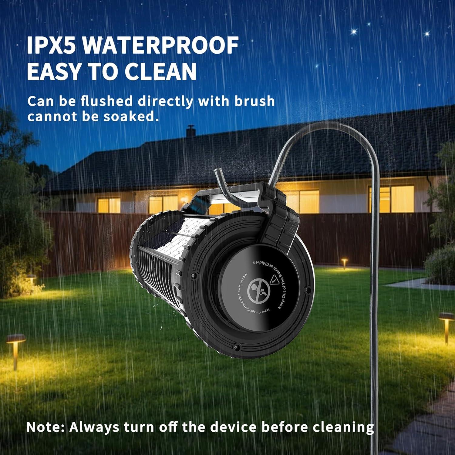 Zapper Solar de Insectos Leizah 4200V Recargable 4000mAh