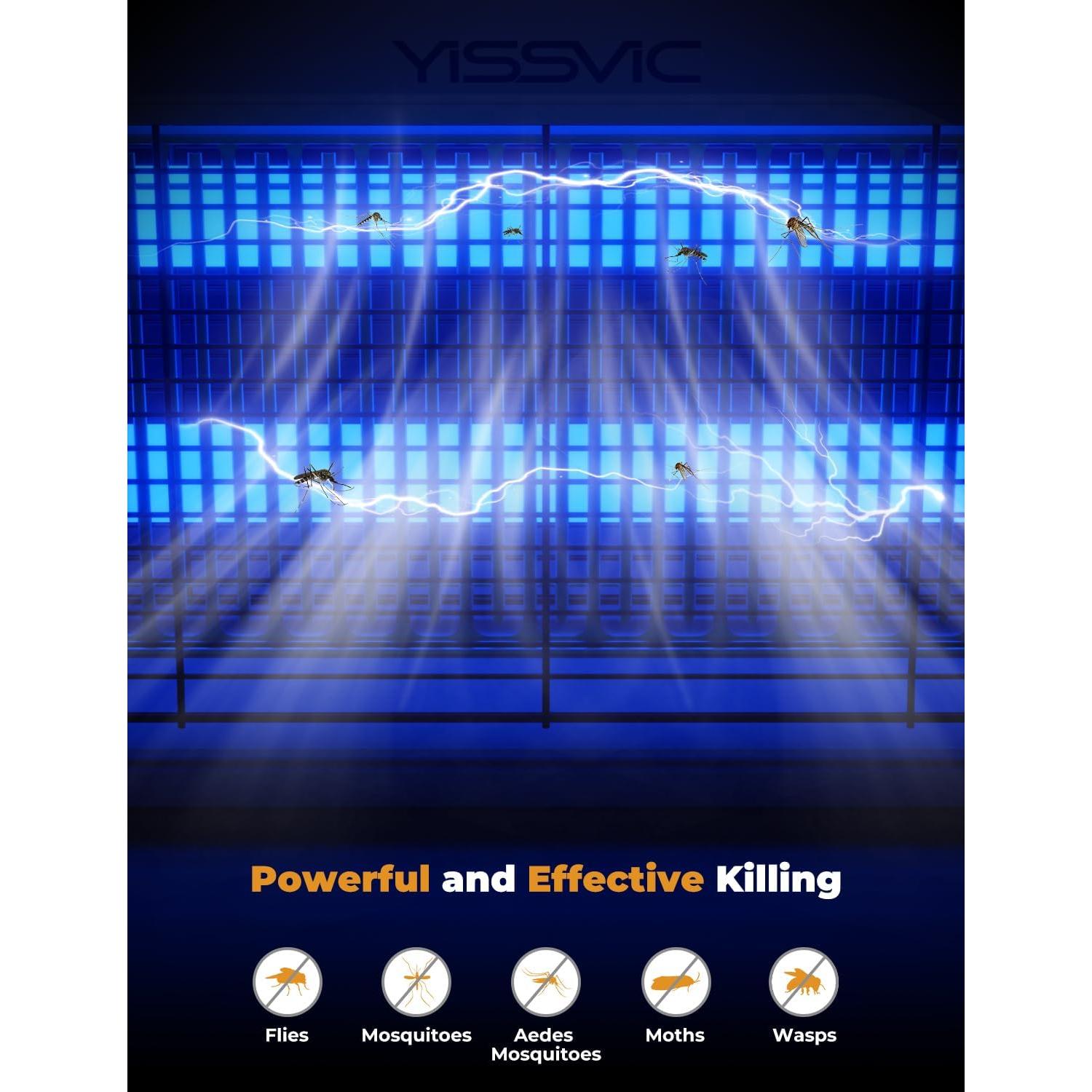 Zapper de Insectos YISSVIC 4000V LED Interior 20W con Cable 2m