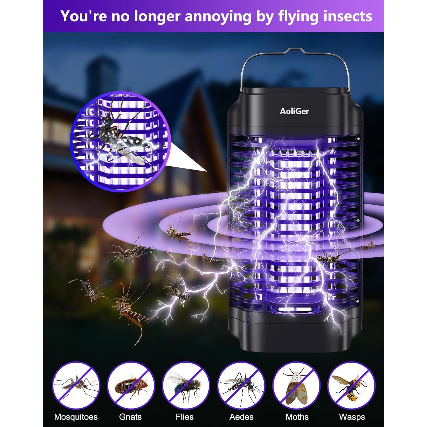 Asesino de Mosquitos Eléctrico AoliGer JY-03 18W IP44