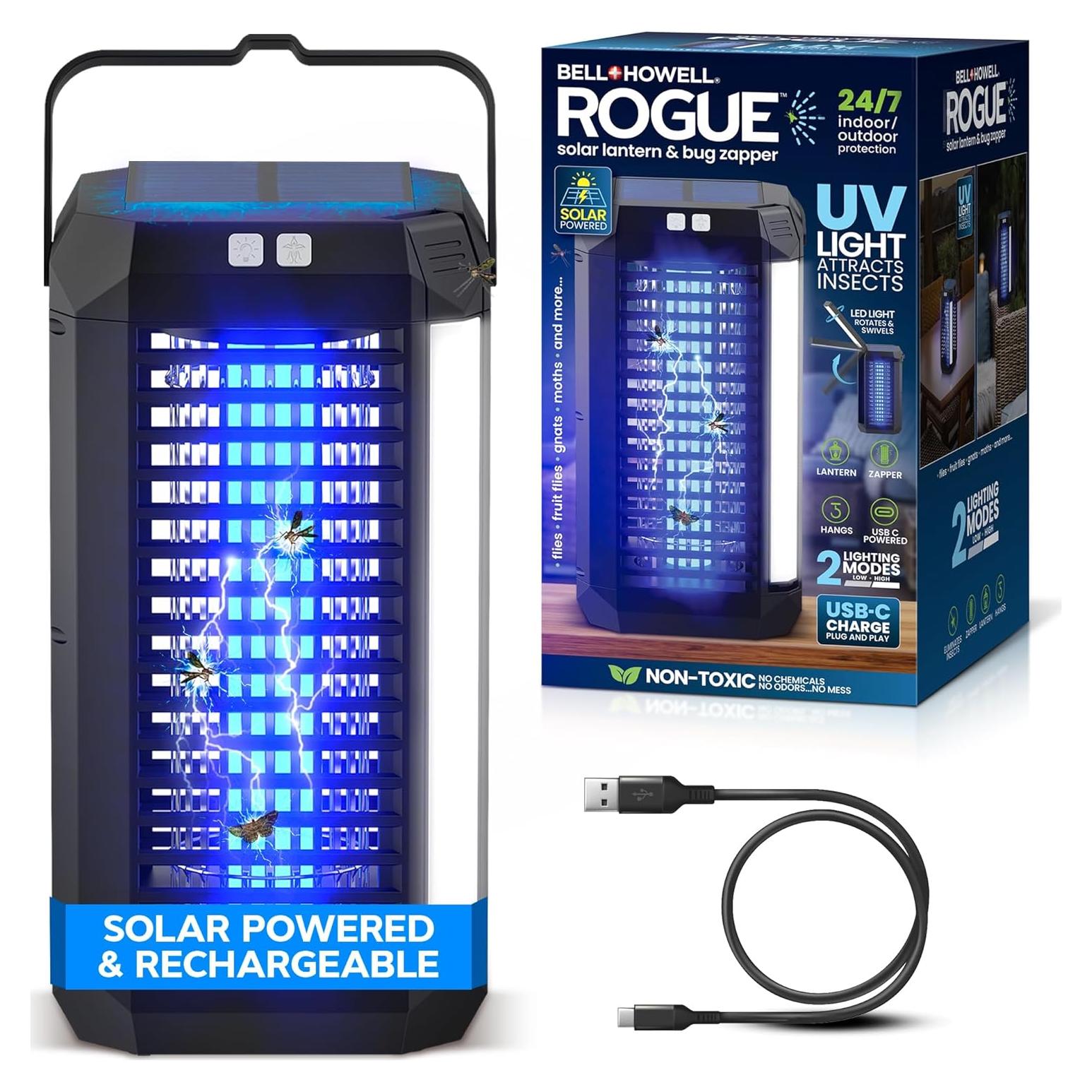 Zapper Solar 2 en 1 Rogue Bell+Howell para Insectos 139.35 m²