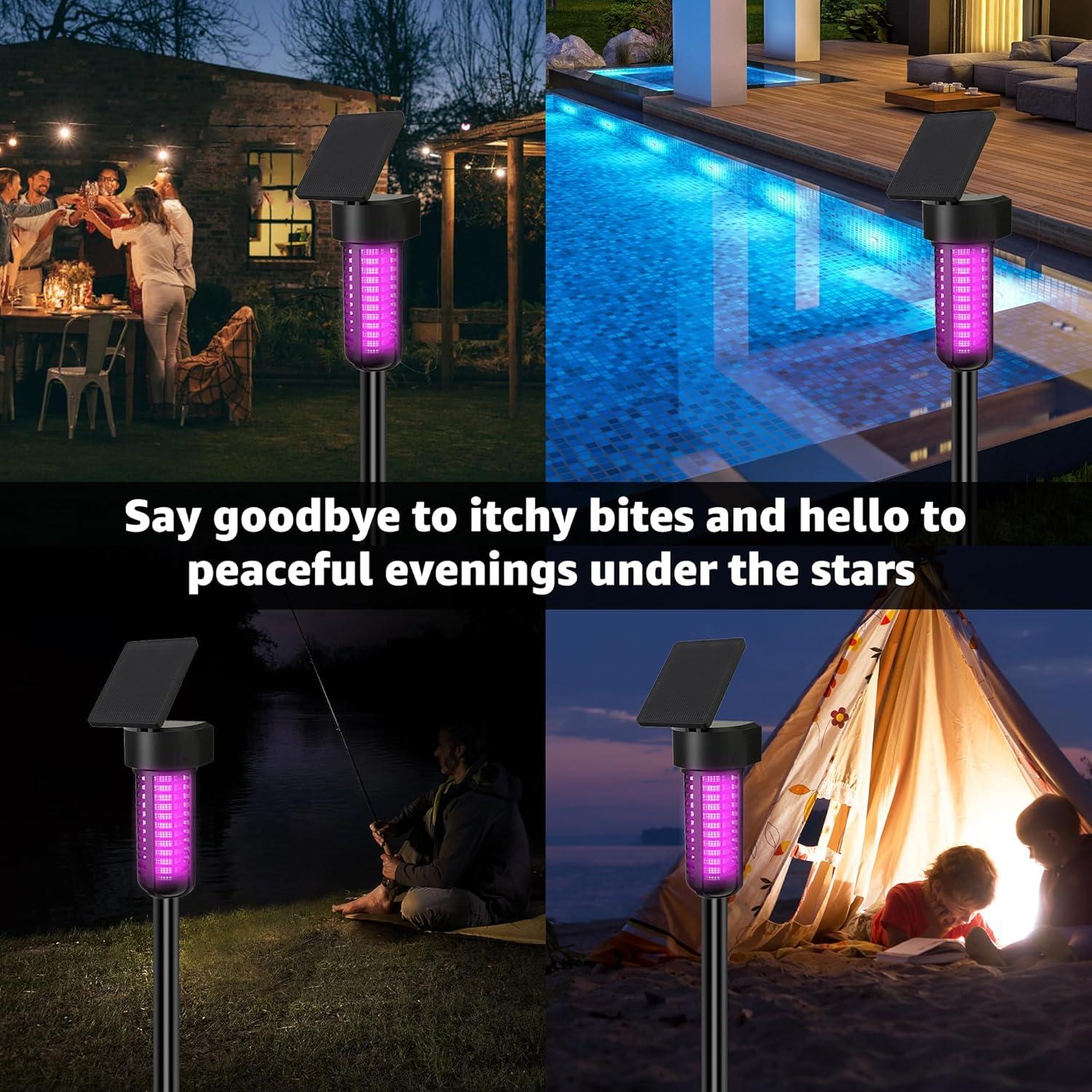 Zapper de Insectos Solar VOLTORB con Luz LED y Carga USB