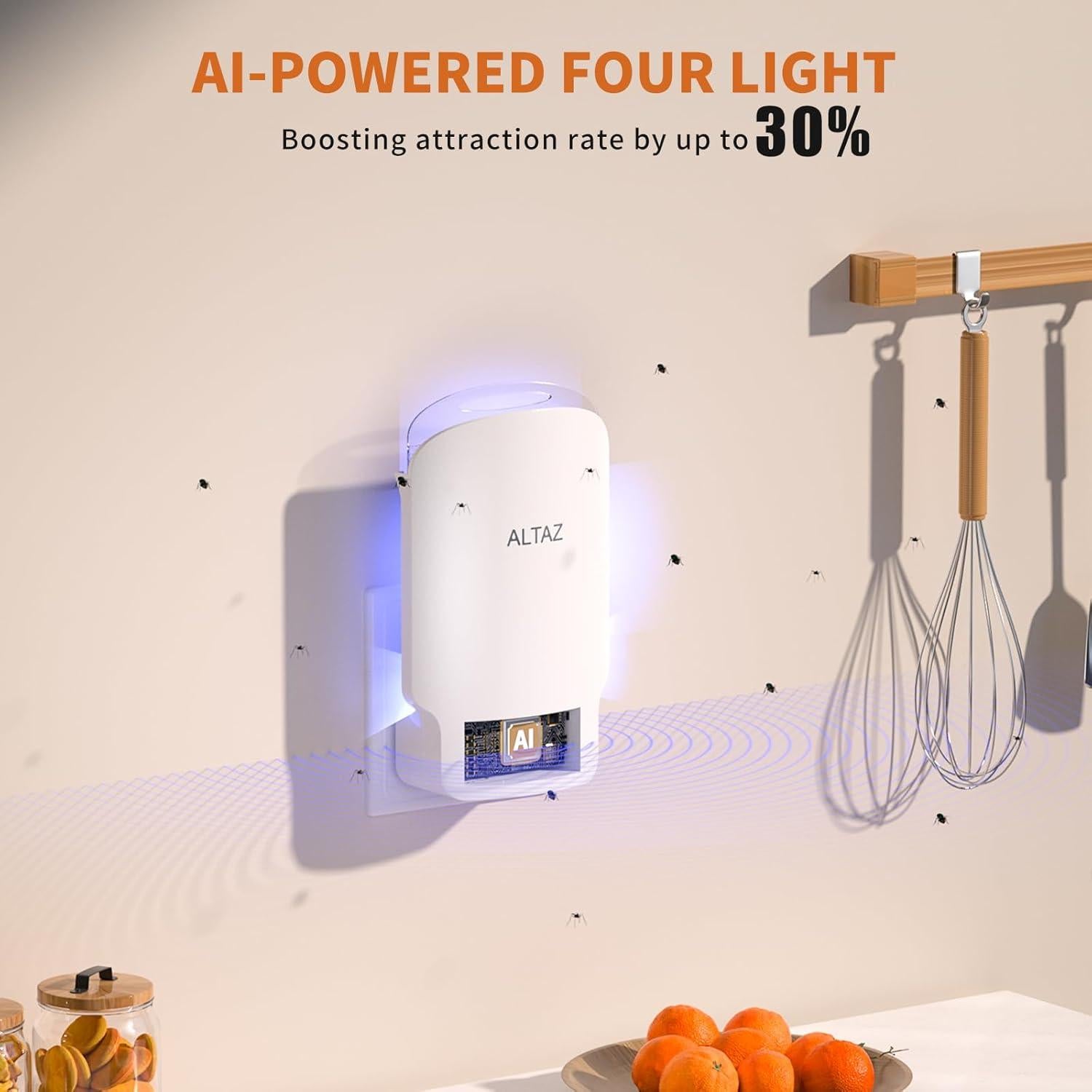 Trampa de Moscas Interior Altaz - Zapper Eléctrico 1 Dispositivo