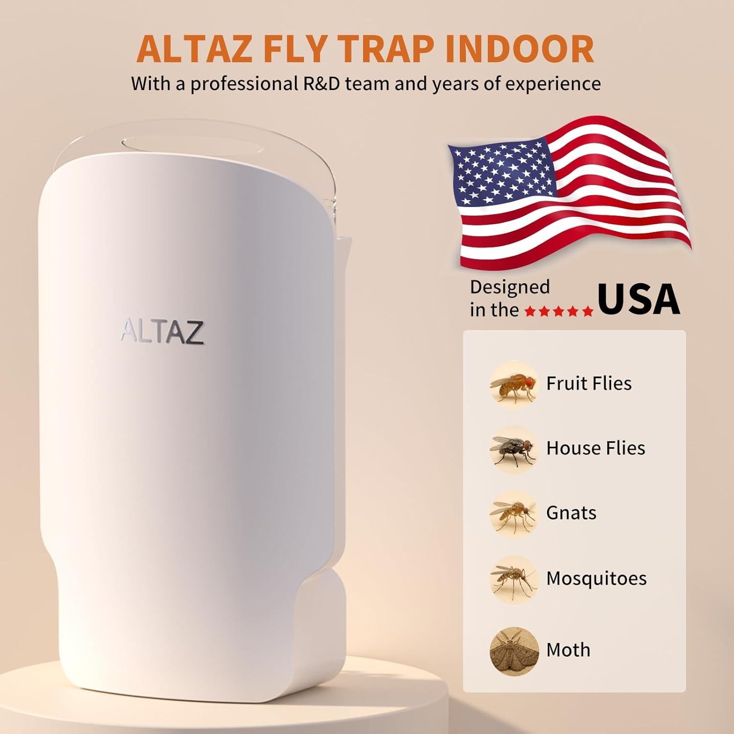 Trampa de Moscas Interior Altaz - Zapper Eléctrico 1 Dispositivo