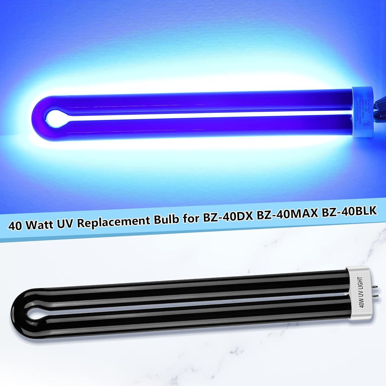 Bombillas UV de Reemplazo Kittmip para Zapper de Insectos 40W (2)