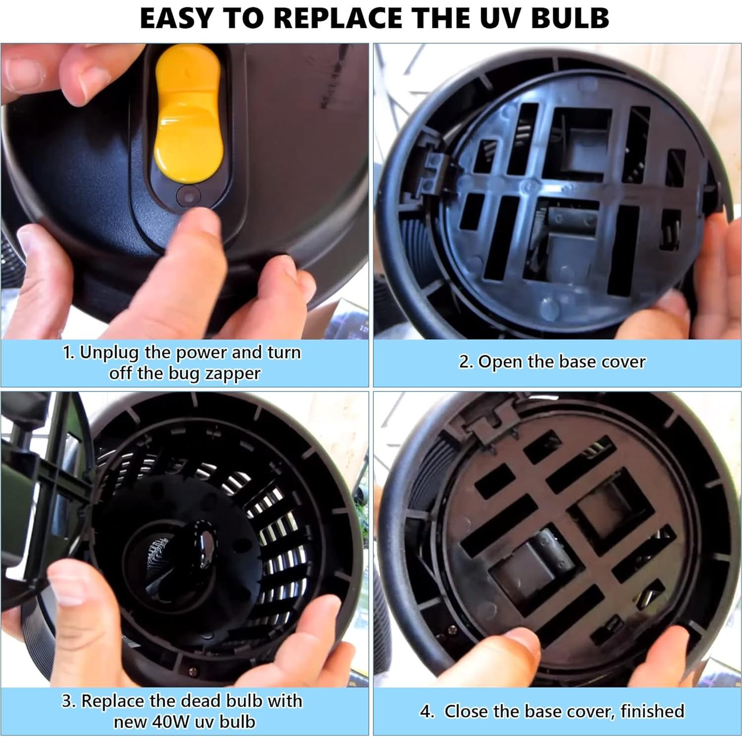 Bombillas UV de Reemplazo Kittmip para Zapper de Insectos 40W (2)