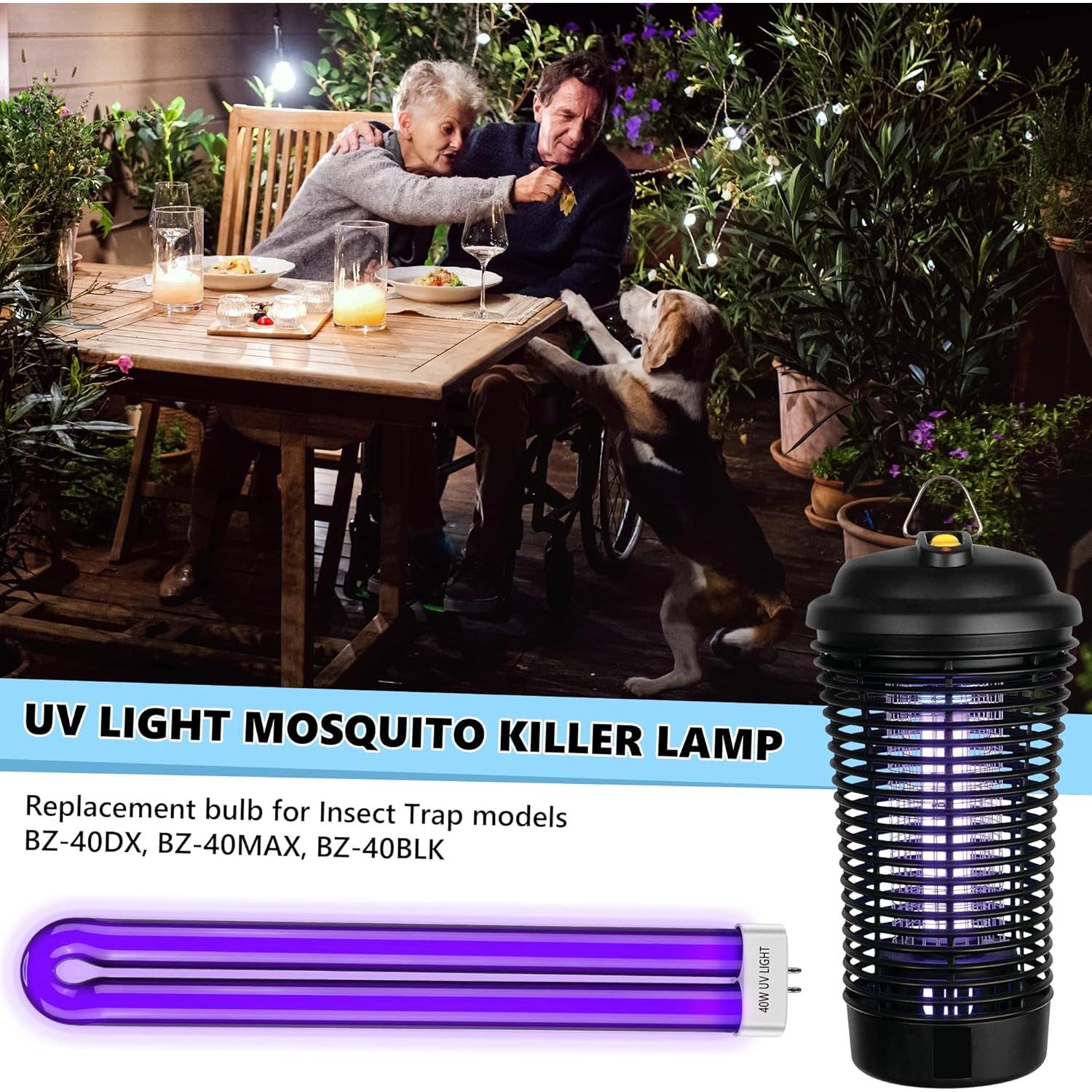 Bombillas UV de Reemplazo Kittmip para Zapper de Insectos 40W (2)