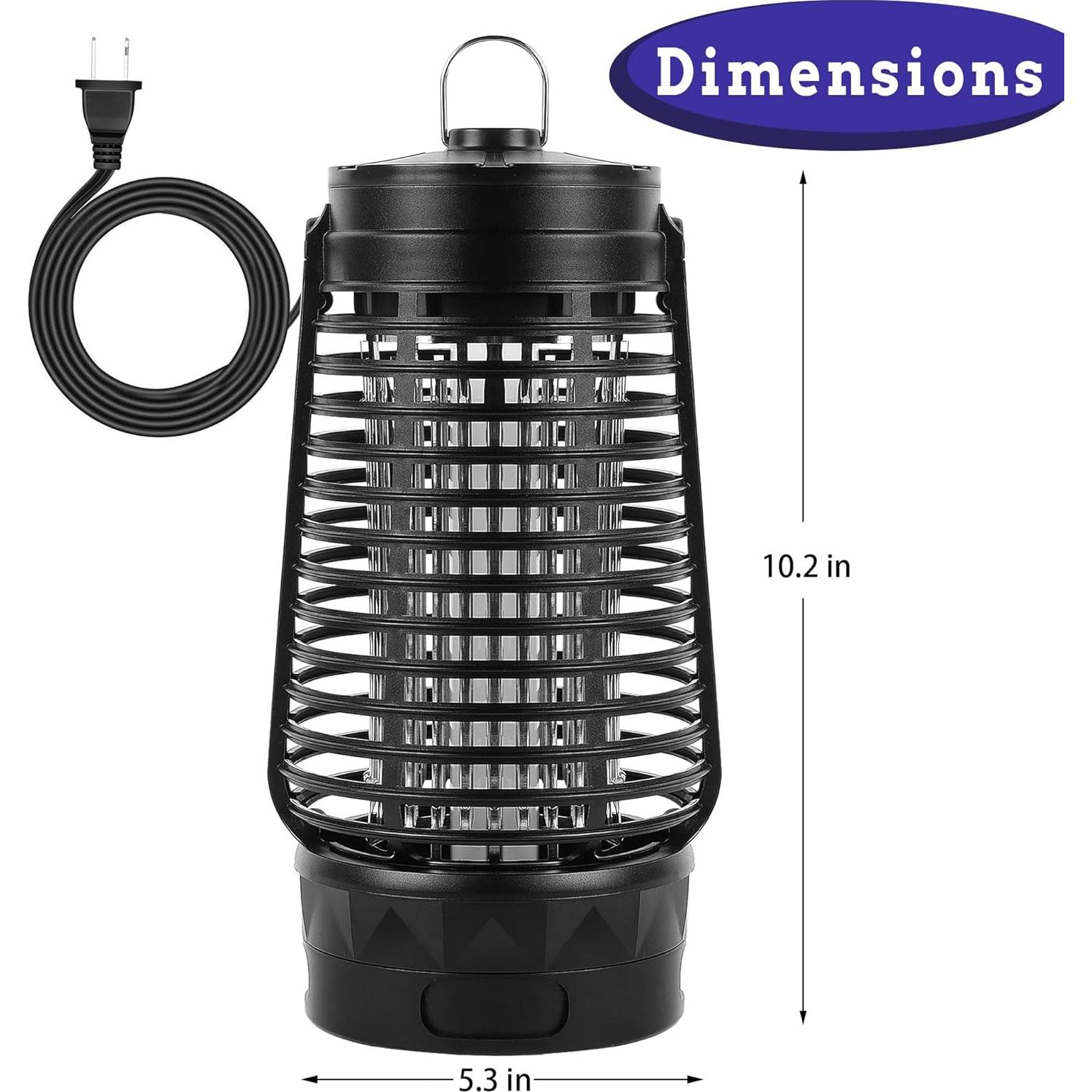 Trampa Eléctrica para Insectos Phosooy 2500V con Luz UV