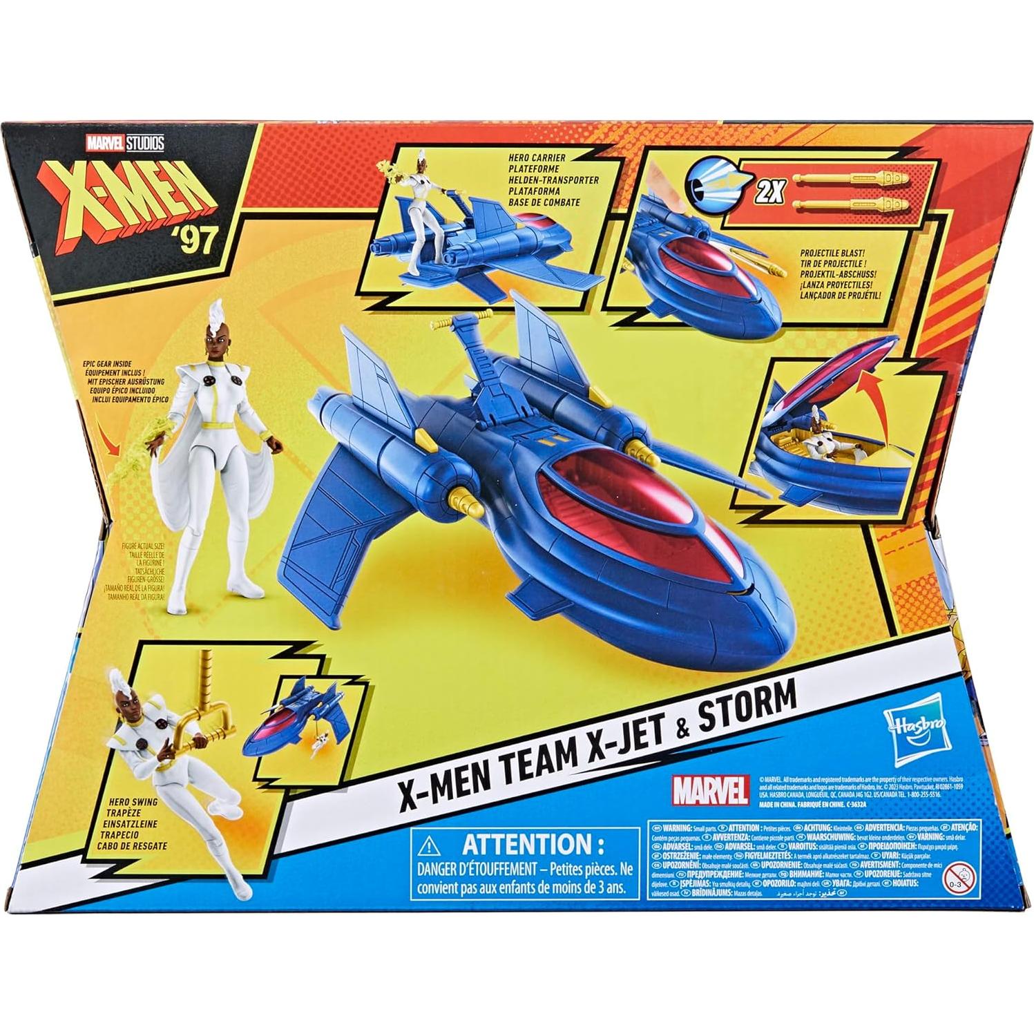 X-Men Jet de Hasbro con Figura de Storm 10 cm Juguete