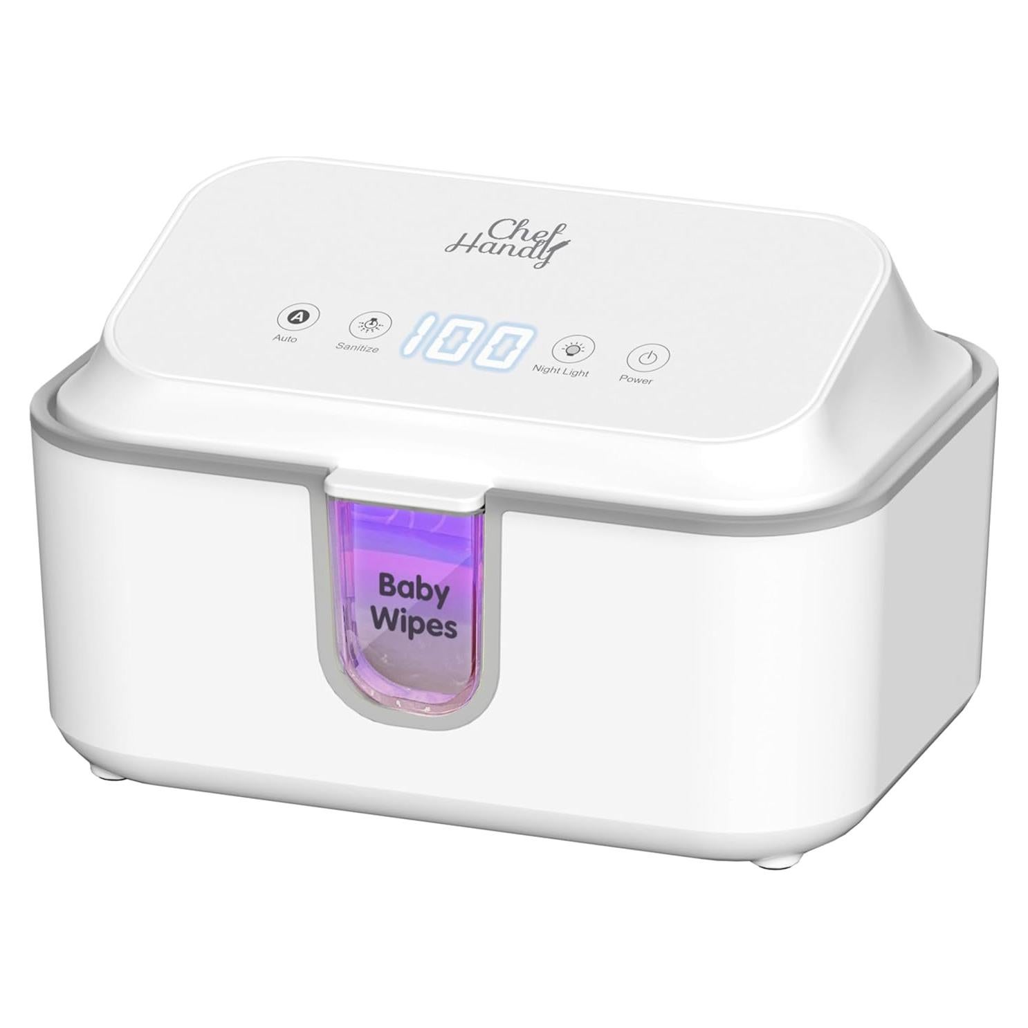 Calentador de Toallitas Chefhandy con Desinfectante UV y Luz Nocturna