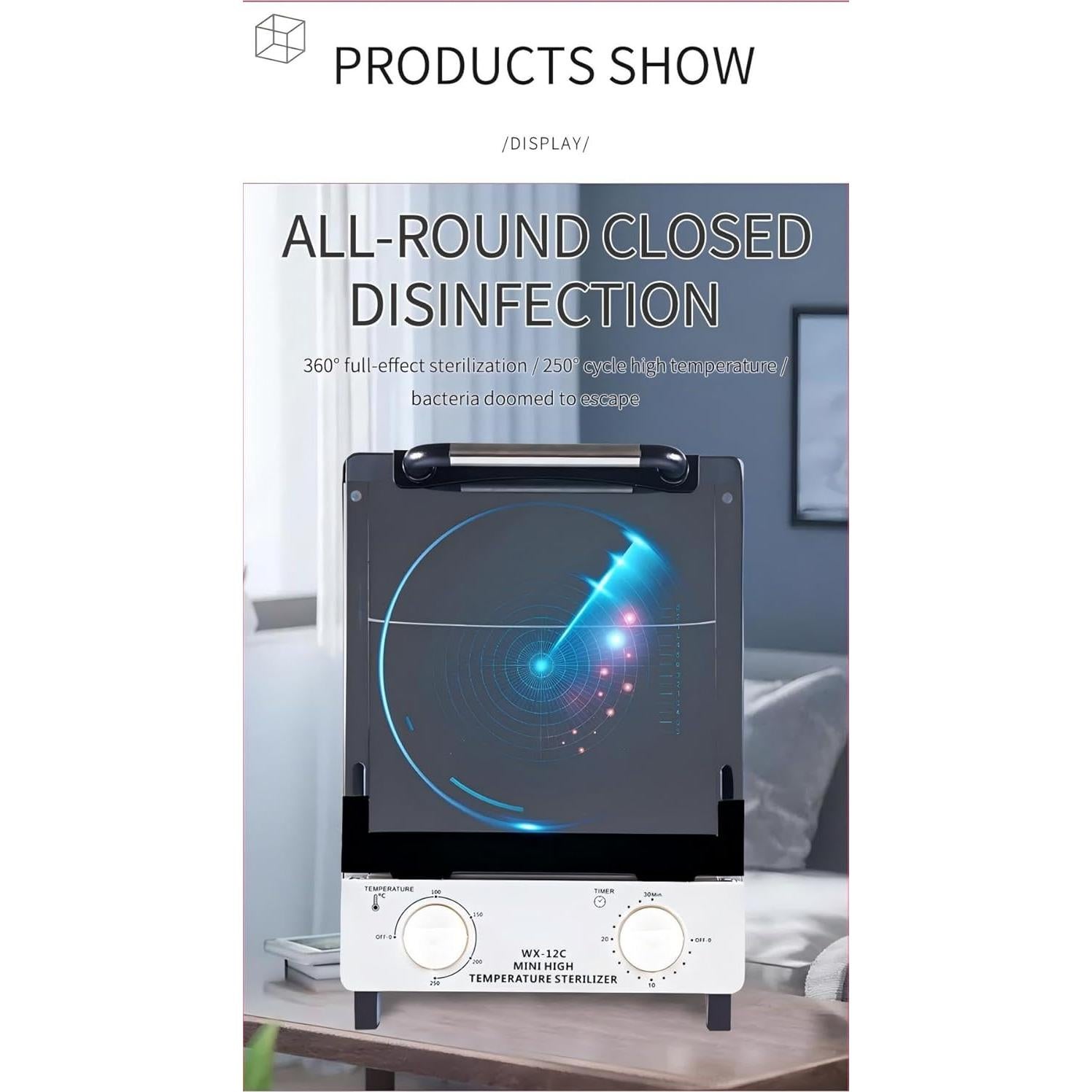 Esterilizador de Herramientas de Uñas Winb 12L Acero Inoxidable