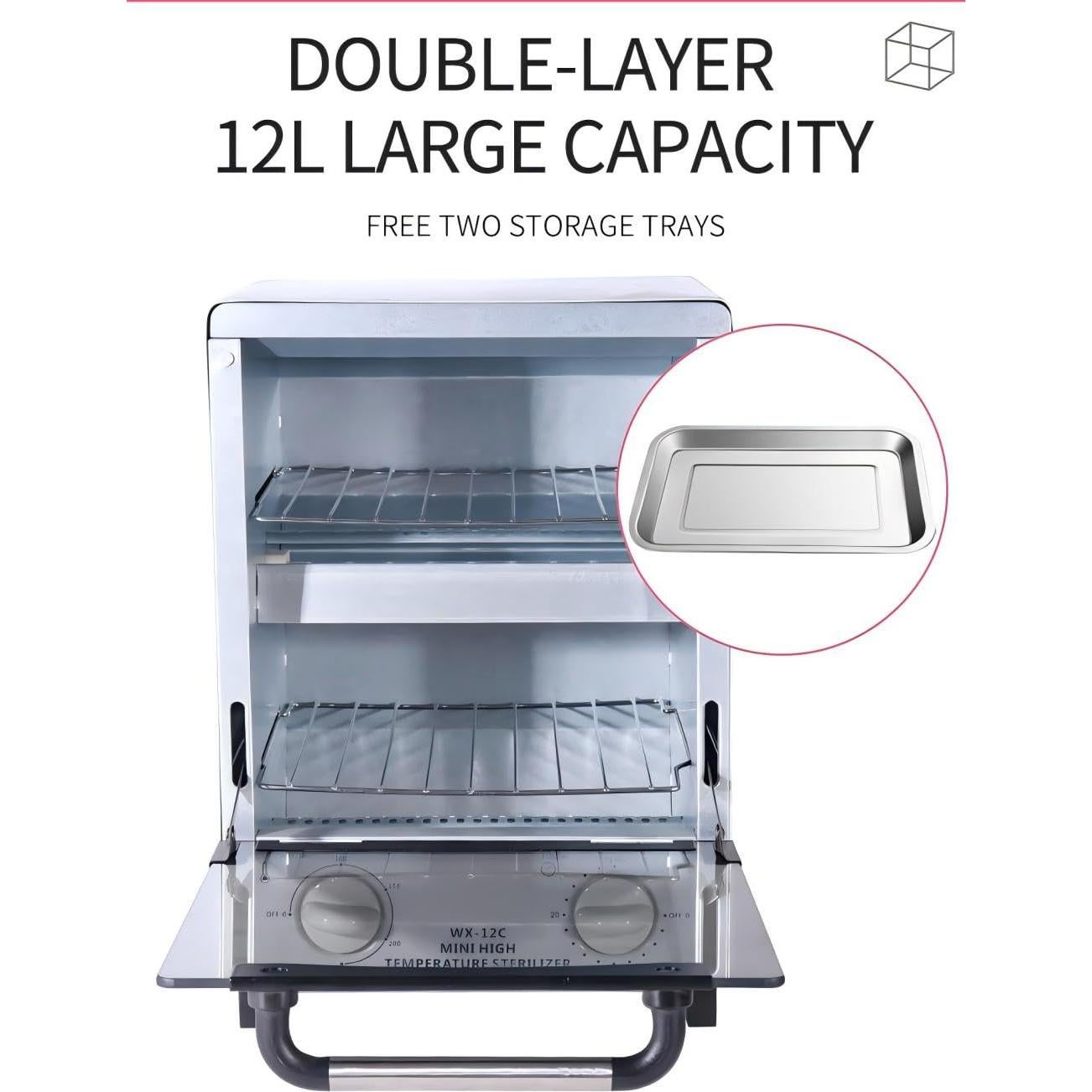 Esterilizador de Herramientas de Uñas Winb 12L Acero Inoxidable