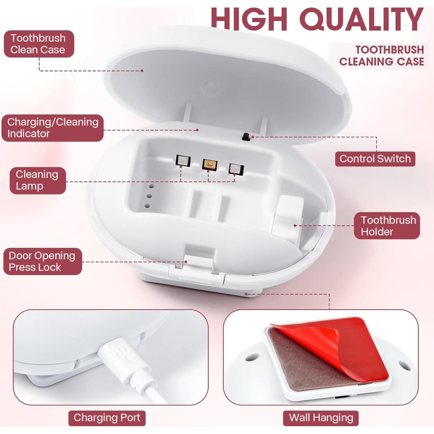 Esterilizador de Cepillos de Dientes Portátil USB Blanco