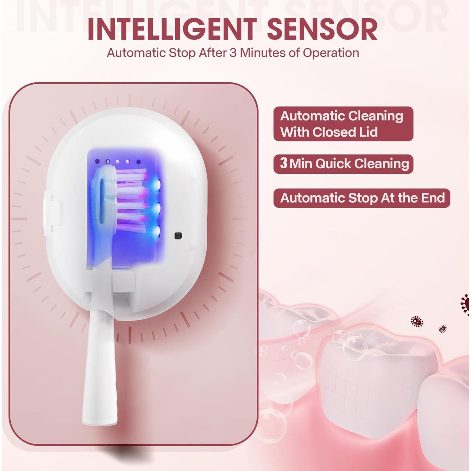 Esterilizador de Cepillos de Dientes Portátil USB Blanco