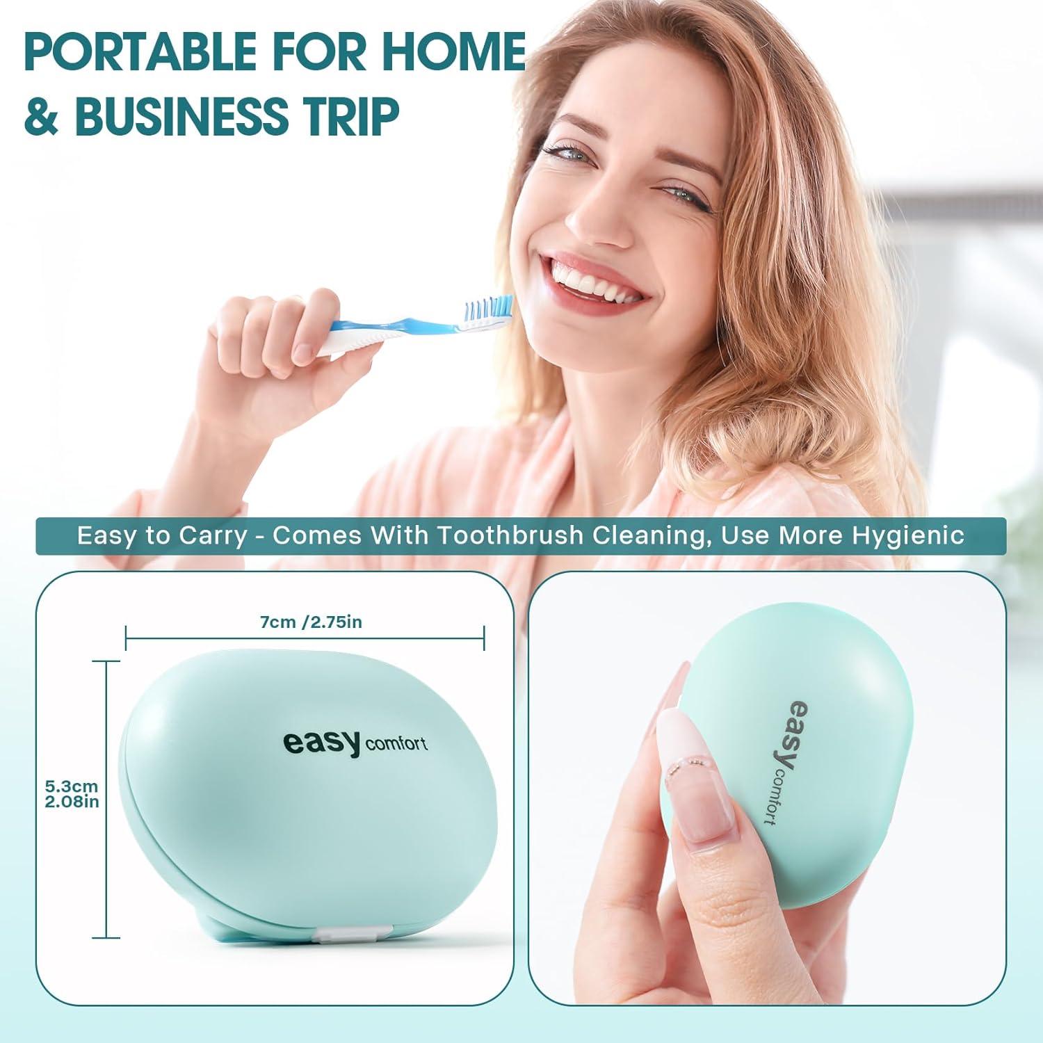 Soporte Mini para Cepillo de Dientes Limpiador USB Azul