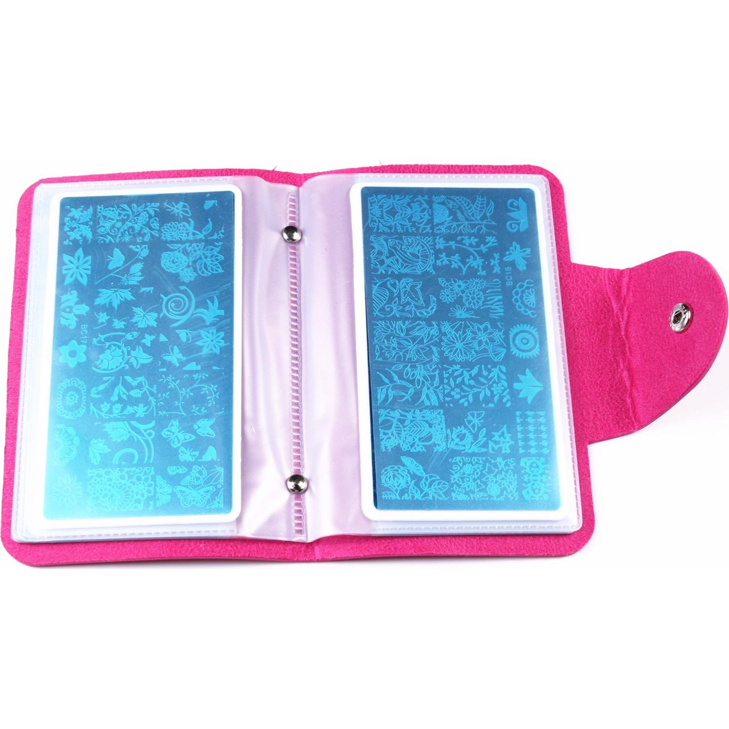 Estuche de Placas de Estampado de Uñas HaiQiang - 20 Ranuras