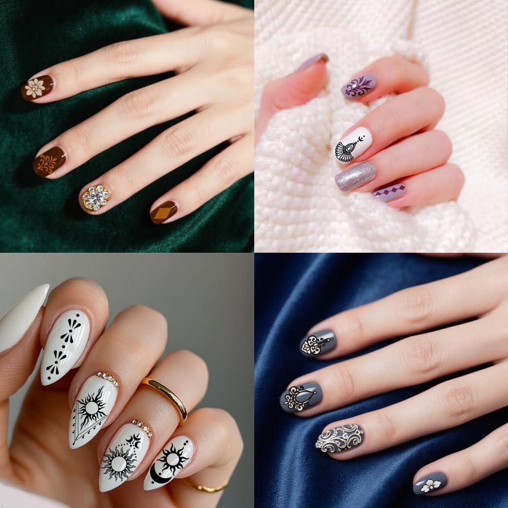 Set de Placas de Estampado de Uñas PH PandaHall 3pcs 12x6cm