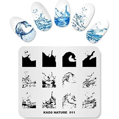 Placa de Estampado de Uñas KADS - Serie Sirenas 8x7cm
