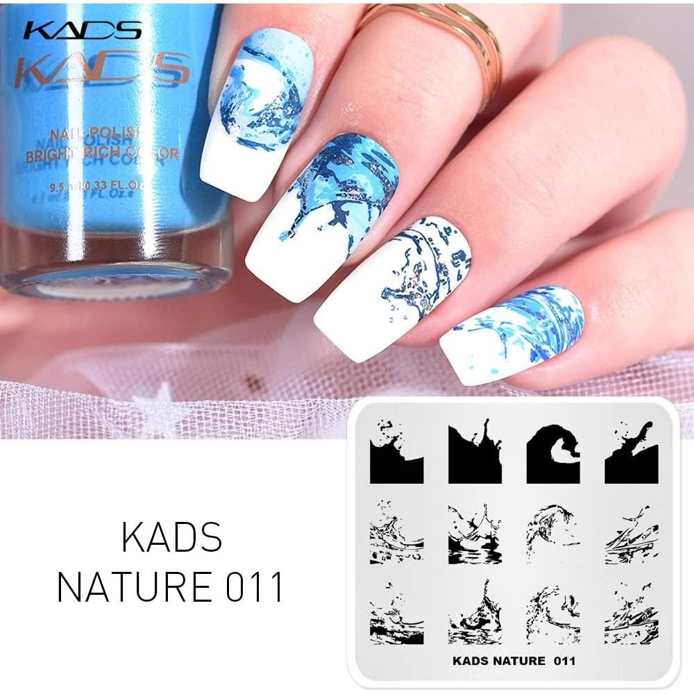 Placa de Estampado de Uñas KADS - Serie Sirenas 8x7cm