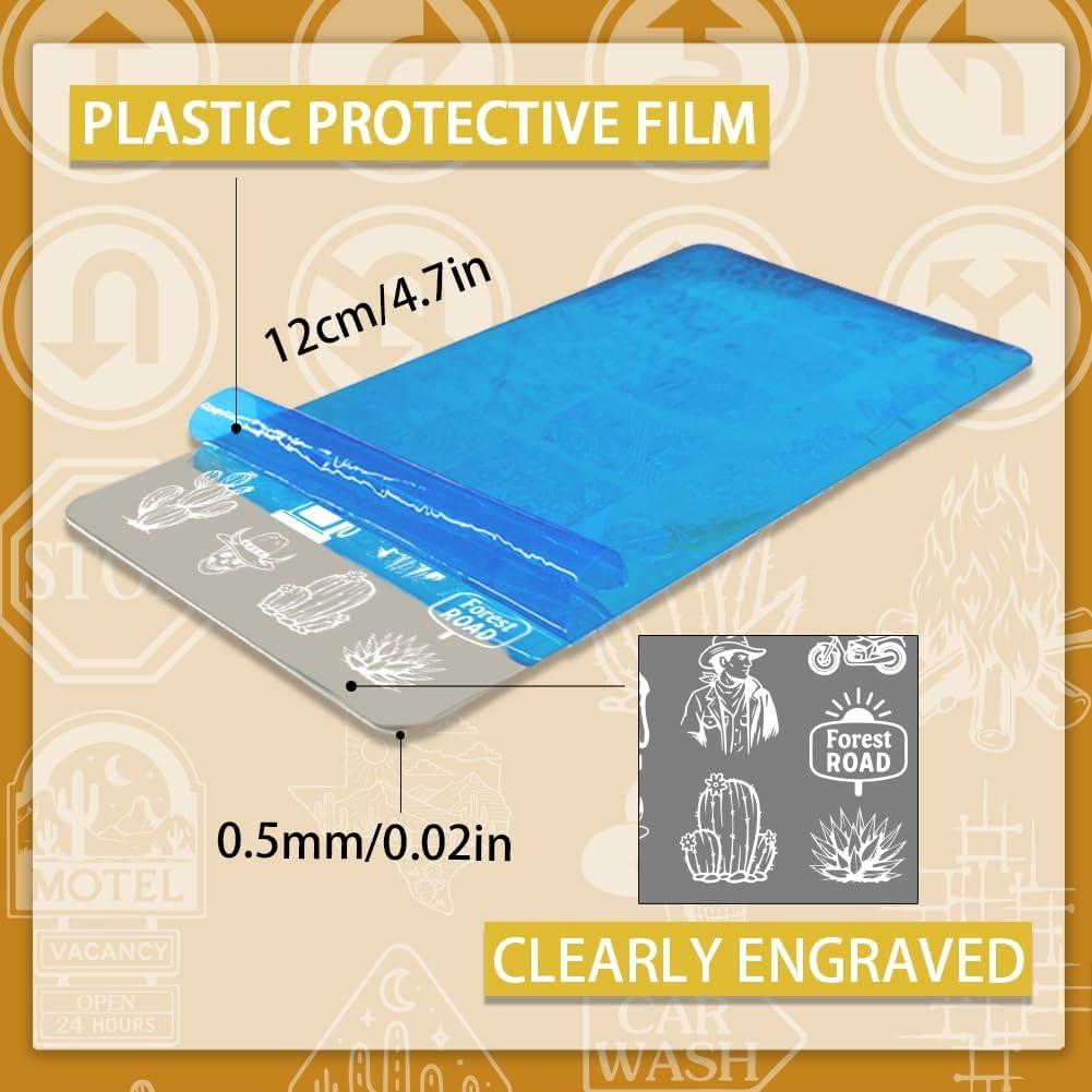 Placas de Estampado de Uñas PH PandaHall 3pcs 12x6 cm