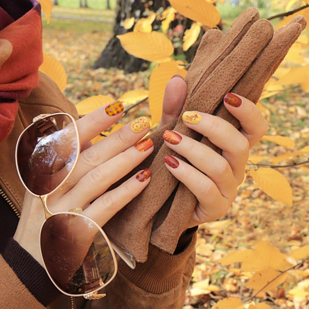 Conjunto de Plantillas de Estampado de Uñas ALIBBON Otoño 6 Pcs