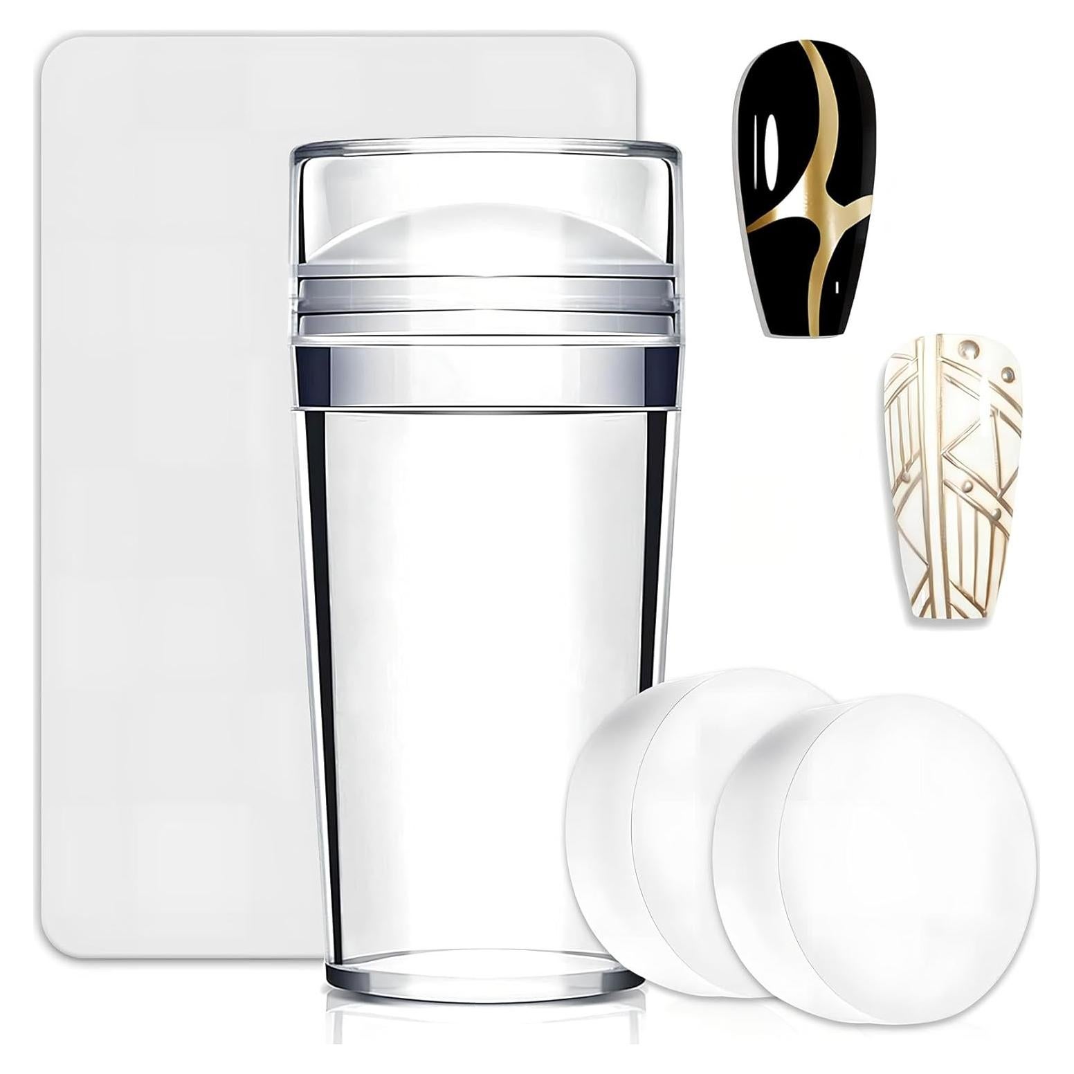 Kit de Estampado de Uñas Francesas Huizhou - 4 Piezas