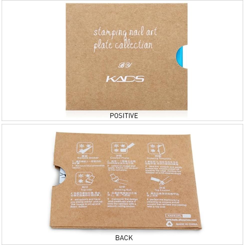 Placa de Estampado para Uñas NAILART 8x7cm Flores