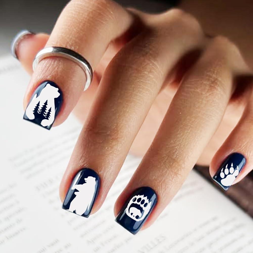 Plantillas de Estampado de Uñas PH PandaHall 3 Piezas 12x6 cm