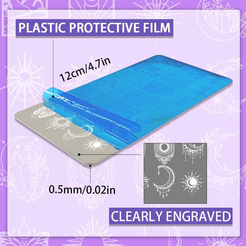 Conjunto de 3 Placas de Estampado de Uñas PH PandaHall