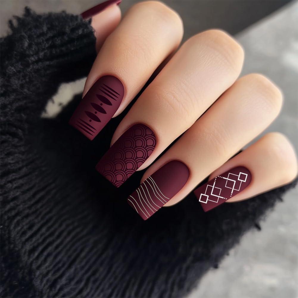 Placas de Estampado de Uñas PH PandaHall 3pcs 12x6 cm