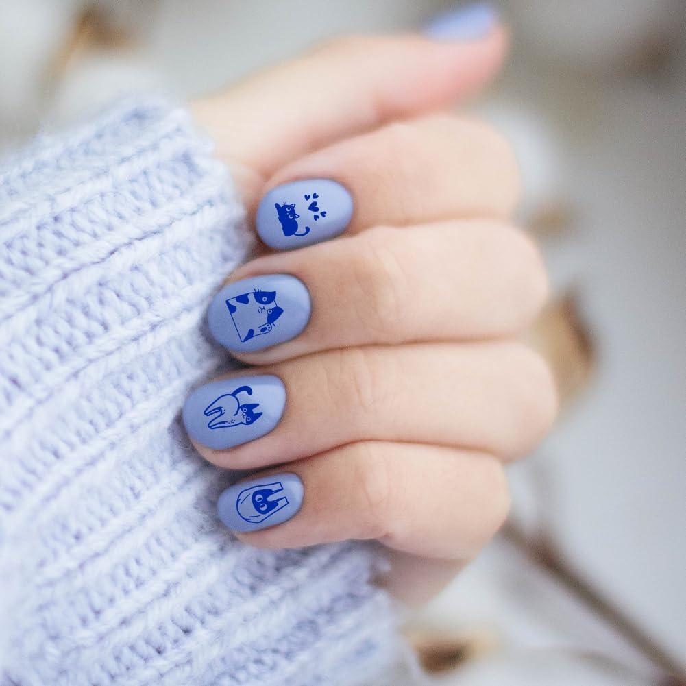 Plantillas de Arte de Uñas PH PandaHall 3 Piezas Animales