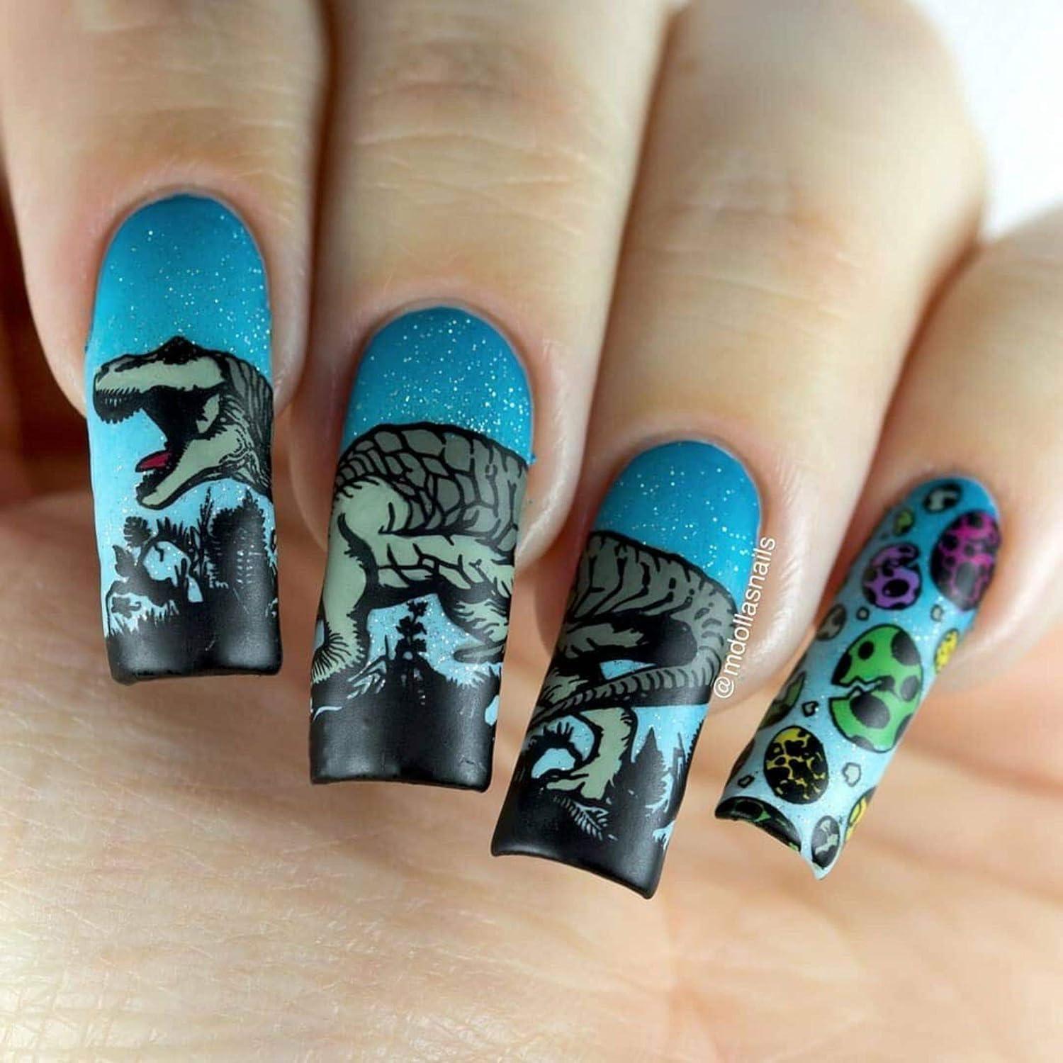 Placa de Estampado para Uñas Whats Up Nails B055 60x120mm