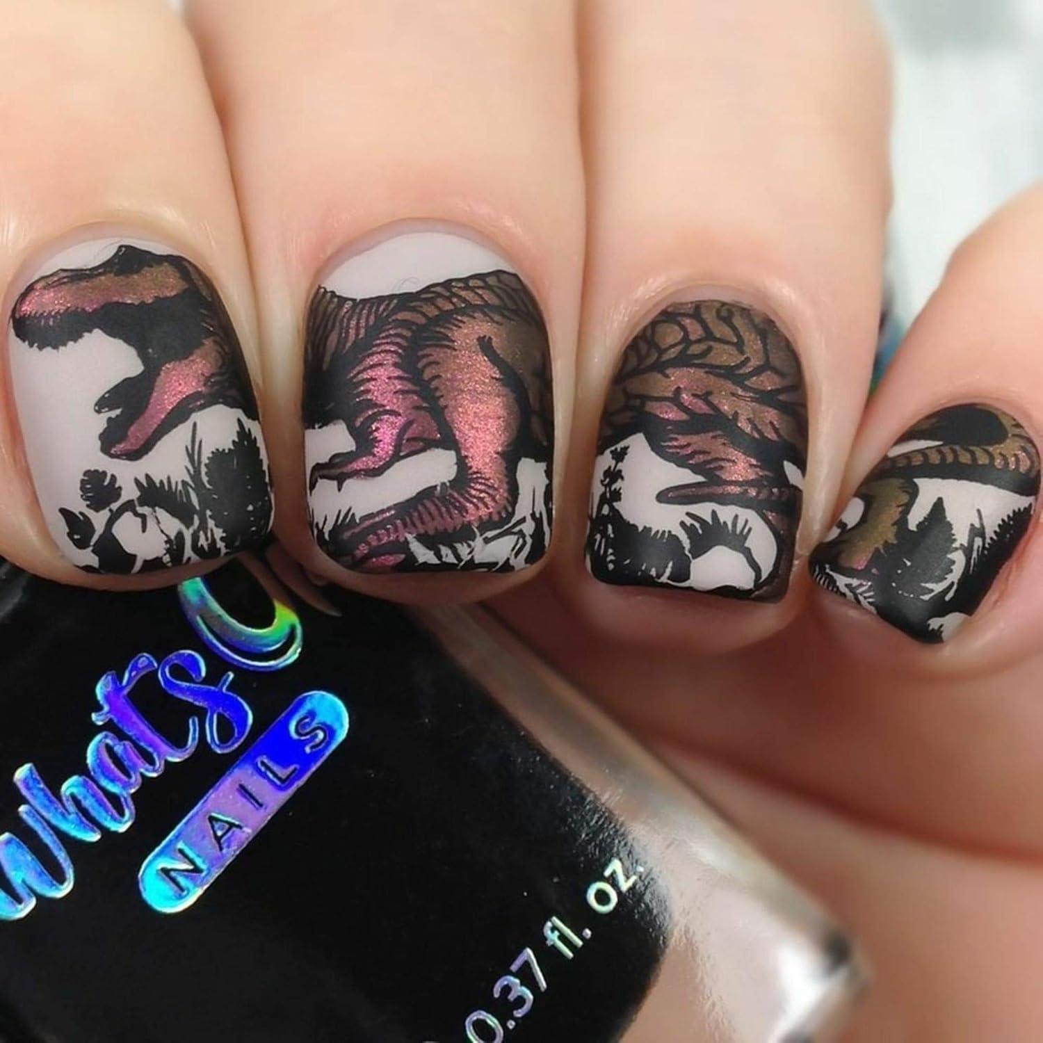 Placa de Estampado para Uñas Whats Up Nails B055 60x120mm