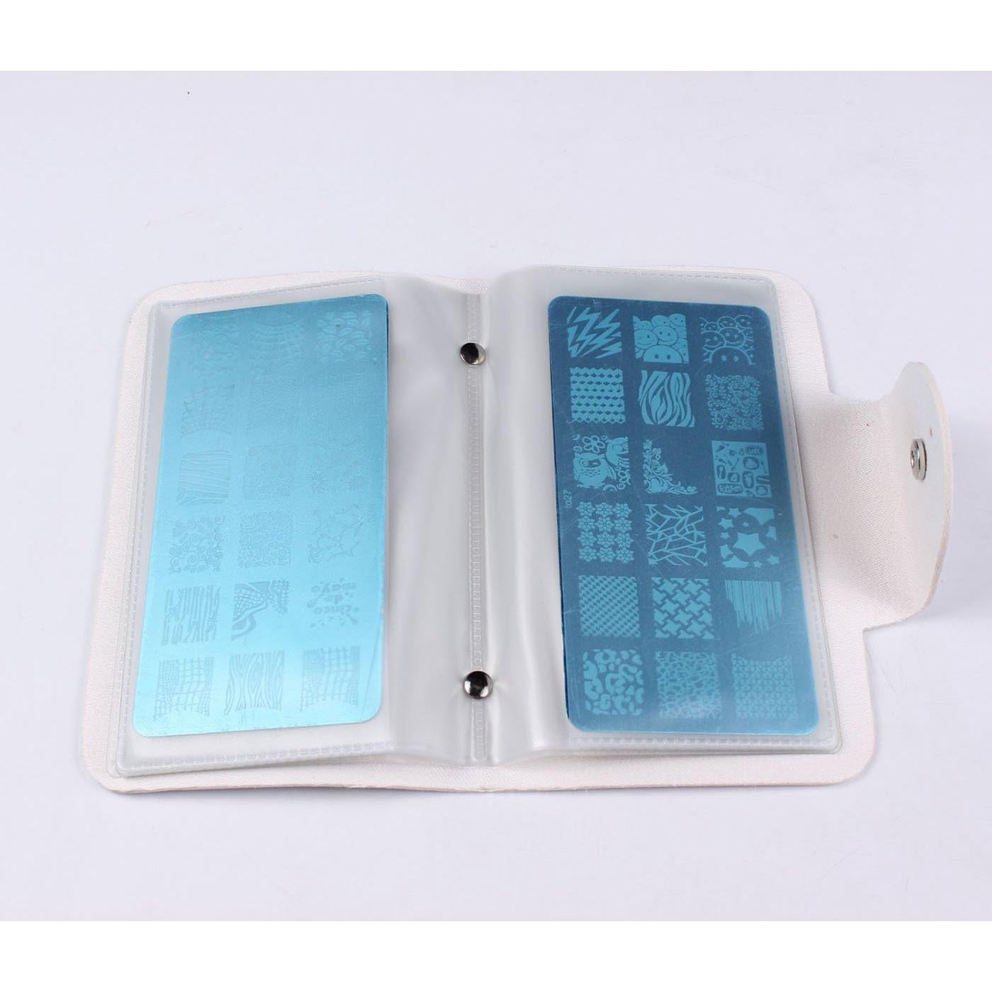 Soporte de Placas de Estampado de Uñas Finger Angel 6x13cm