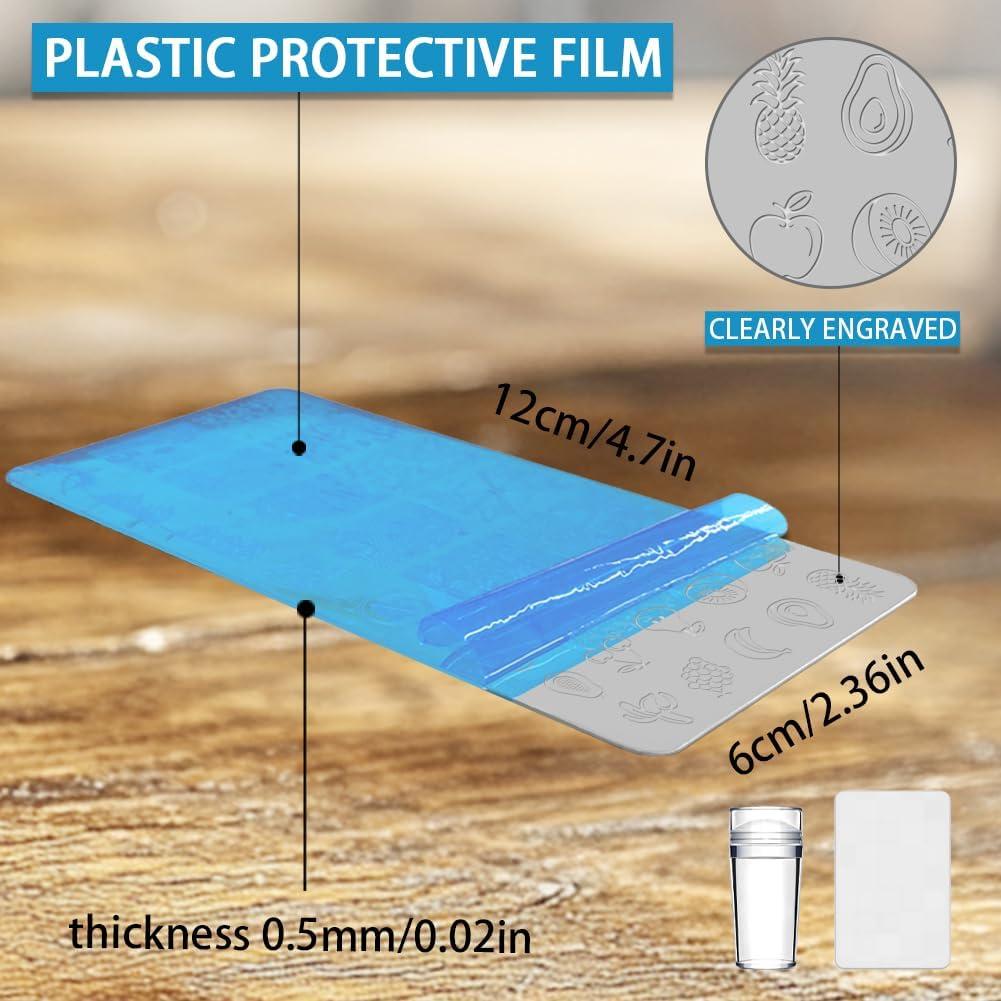 Juego de Plantillas de Uñas Frutas y Flores Beinkmake 3 Piezas