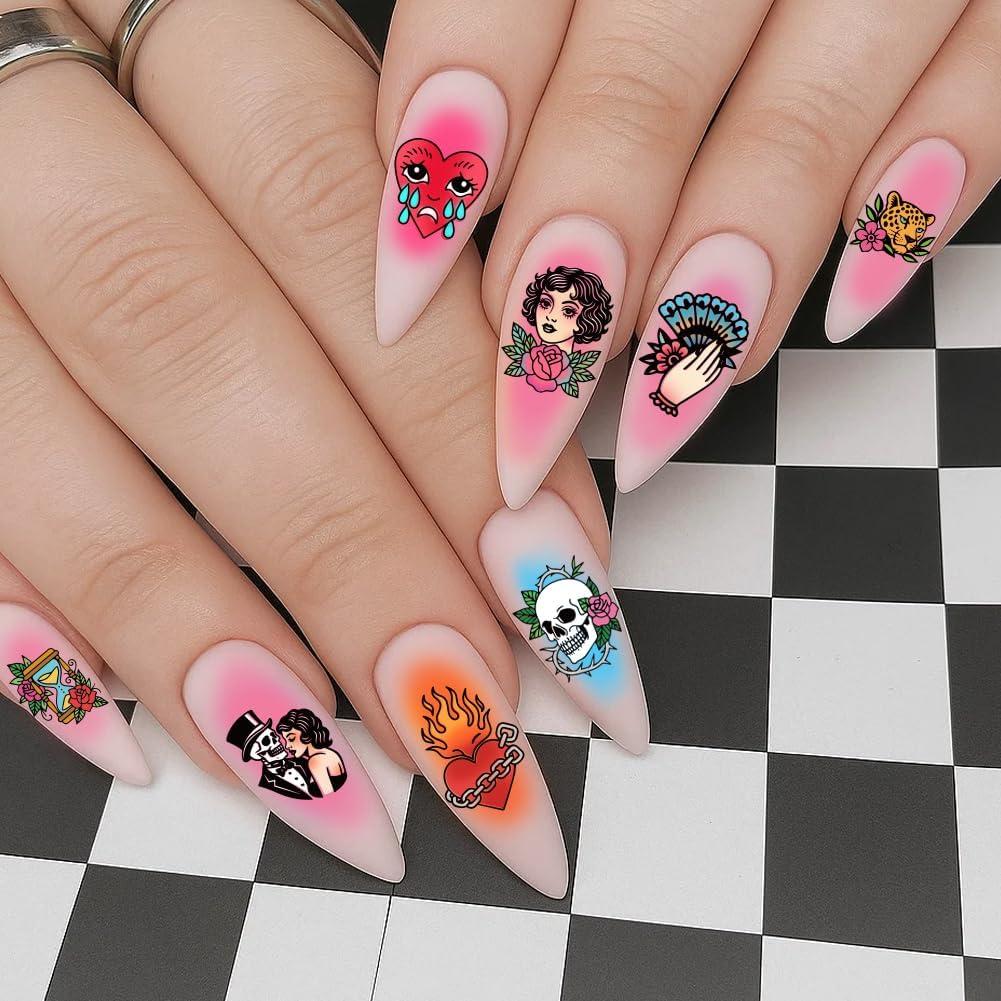 Plantillas de Estampado de Uñas PH PandaHall 3pcs Retro Floral