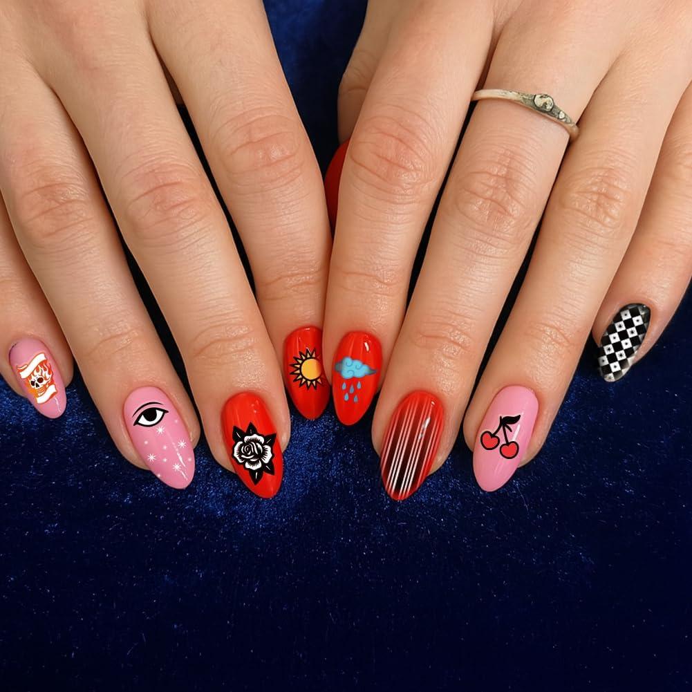 Plantillas de Estampado de Uñas PH PandaHall 3pcs Retro Floral