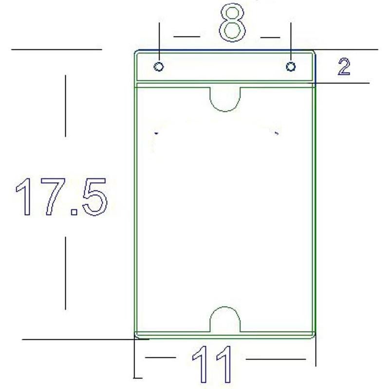 Organizador de Placas de Uñas DRDS XL 15 Pcs Transparente