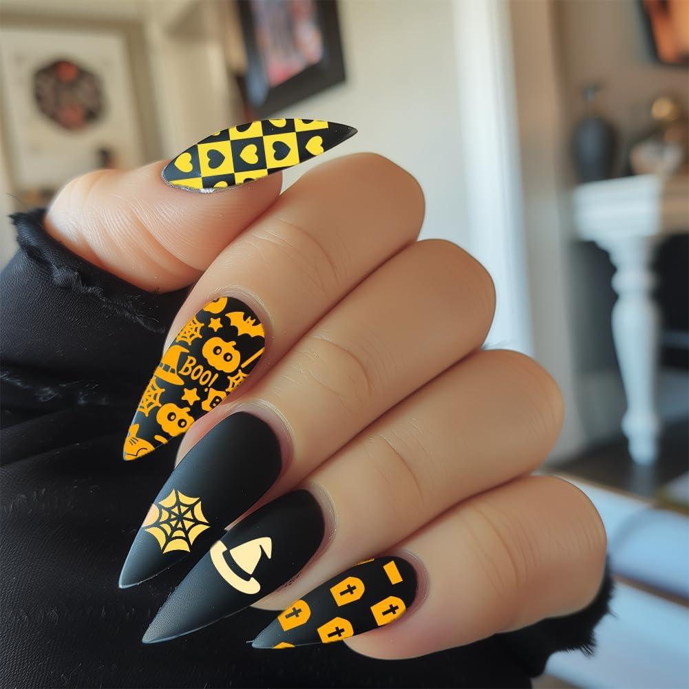 Kit de Estampado de Uñas Halloween Beinkmake 3 Piezas