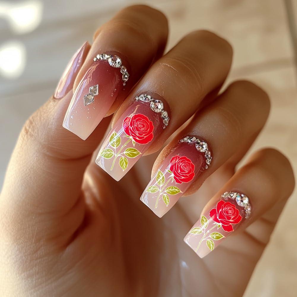 Plantillas de Estampado de Uñas PH PandaHall 9 Piezas Floral