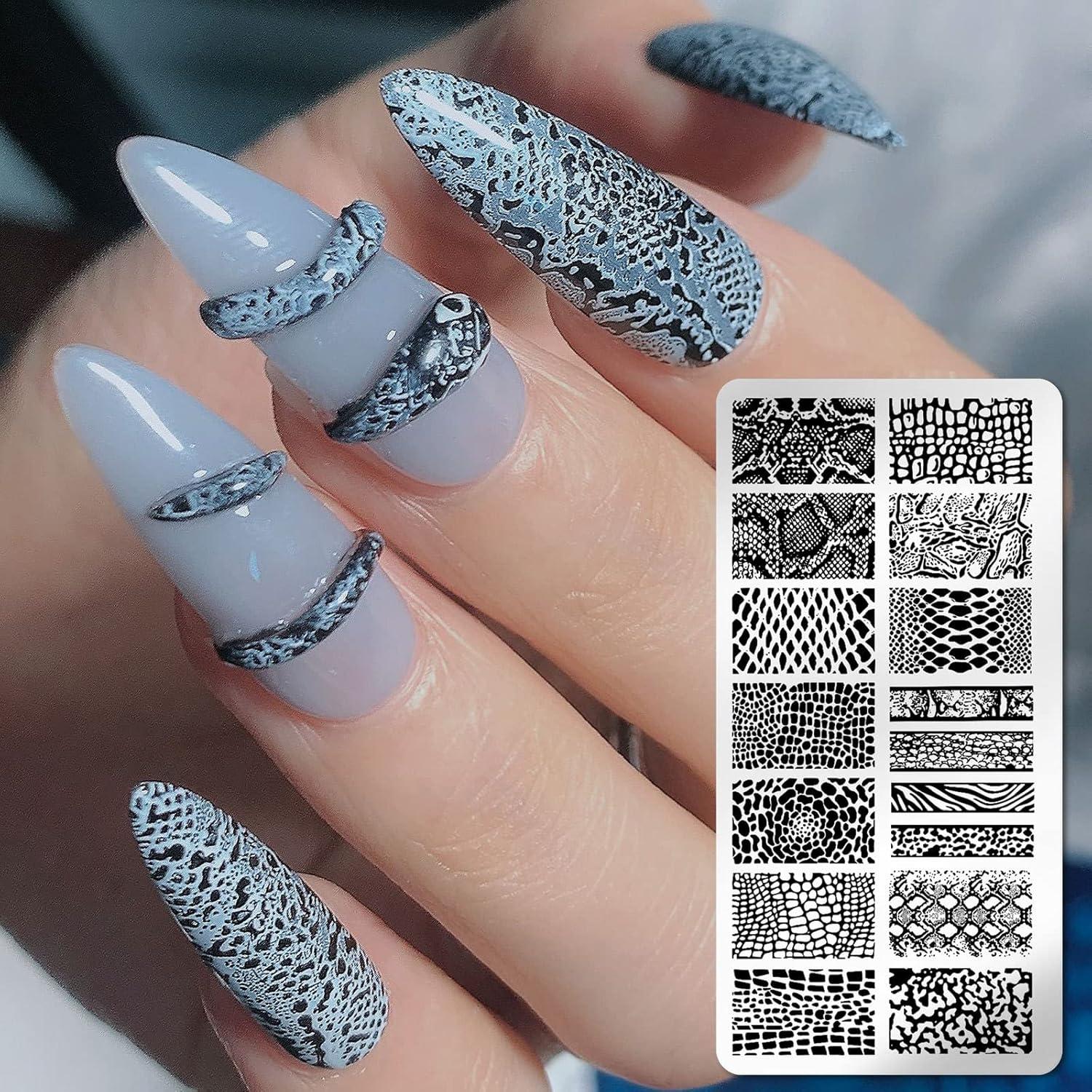 Kit de Estampado de Uñas 6 Piezas FaCai Corazones 12.5x6cm