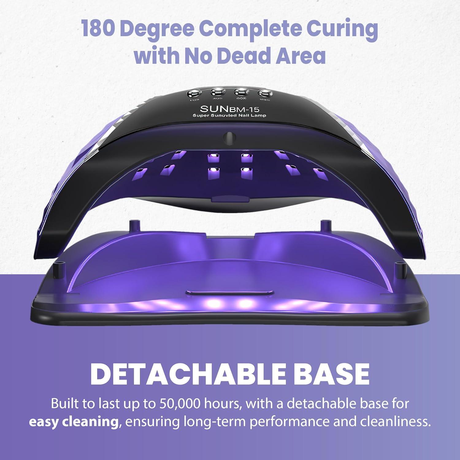 Lámpara de Uñas UV LED 180W ManicureFX con Sensor y LCD