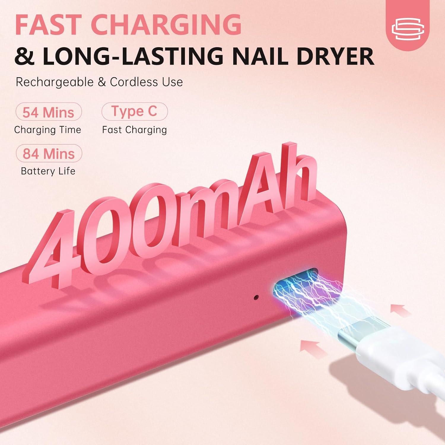 Lámpara UV de Uñas Inalámbrica CHRISTINE SHELLY 3 en 1