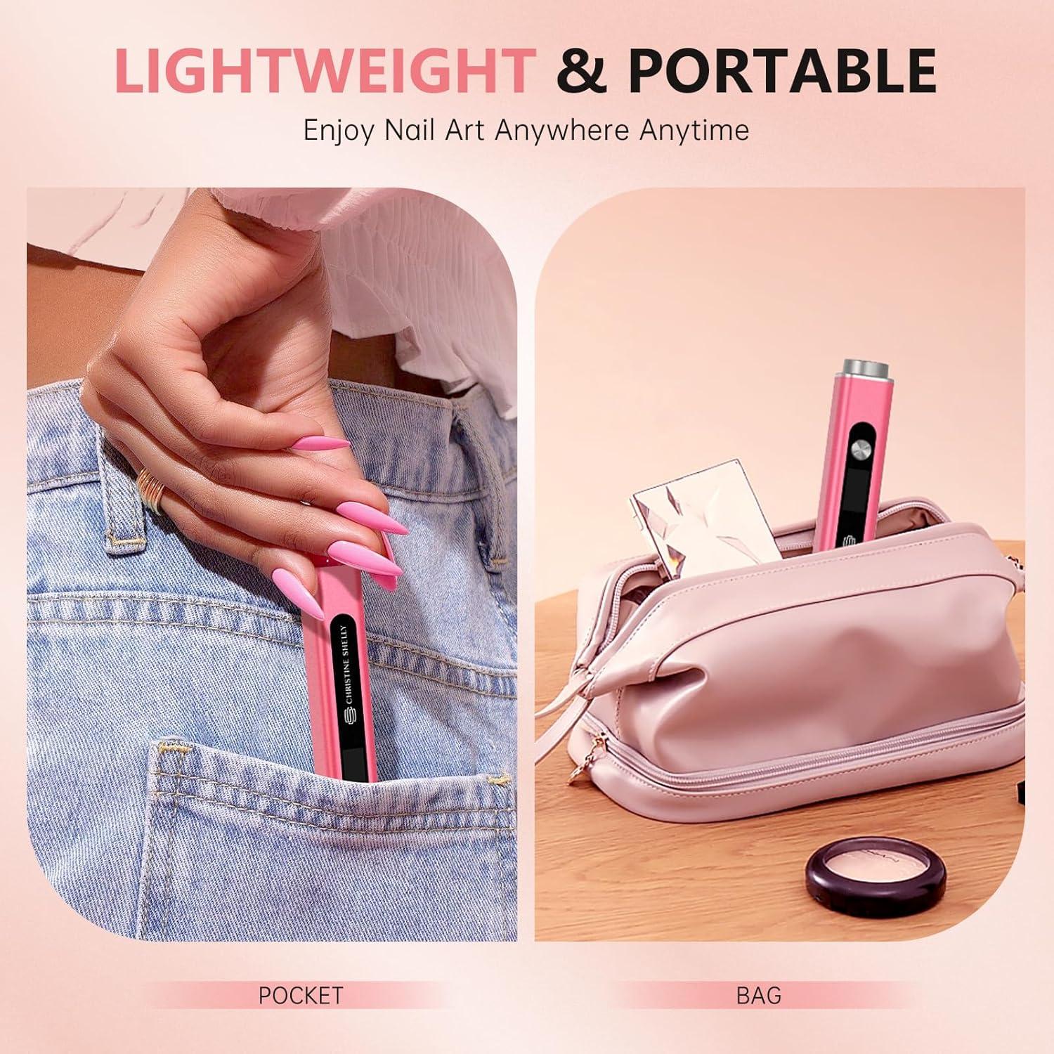 Lámpara UV de Uñas Inalámbrica CHRISTINE SHELLY 3 en 1