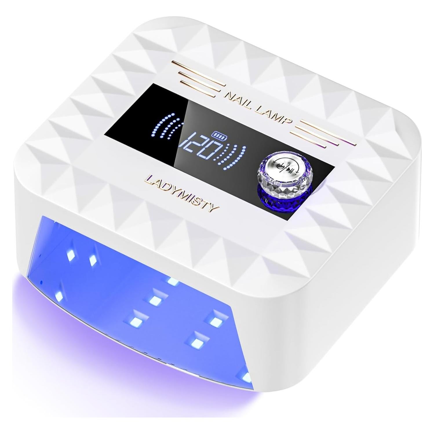 Lámpara UV Recargable 268W LadyMisty para Uñas de Gel