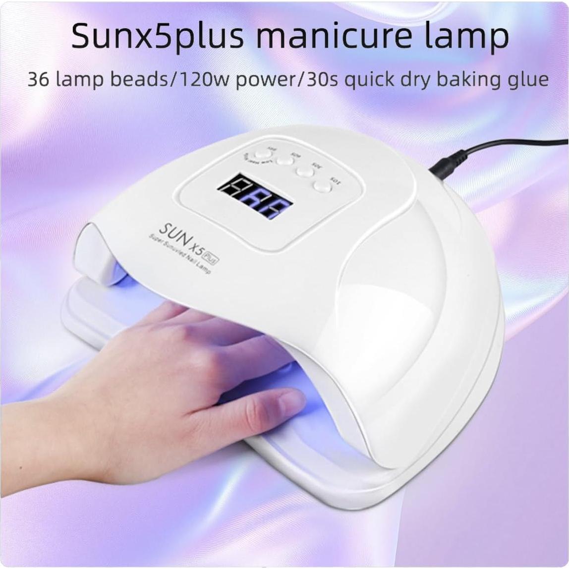 Lámpara UV para Uñas de Gel SUN X5 PLUS 120W con 36 LED