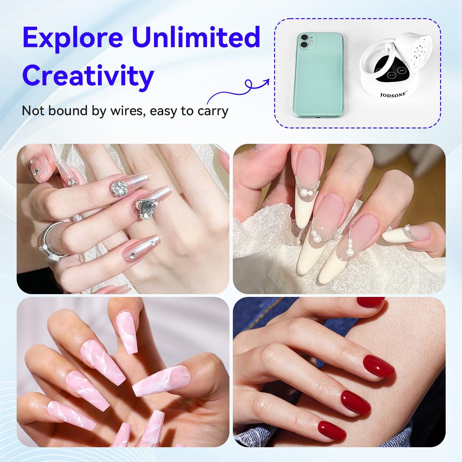 Lámpara de Uñas LED Inalámbrica JODSONE 30W Portátil Blanca