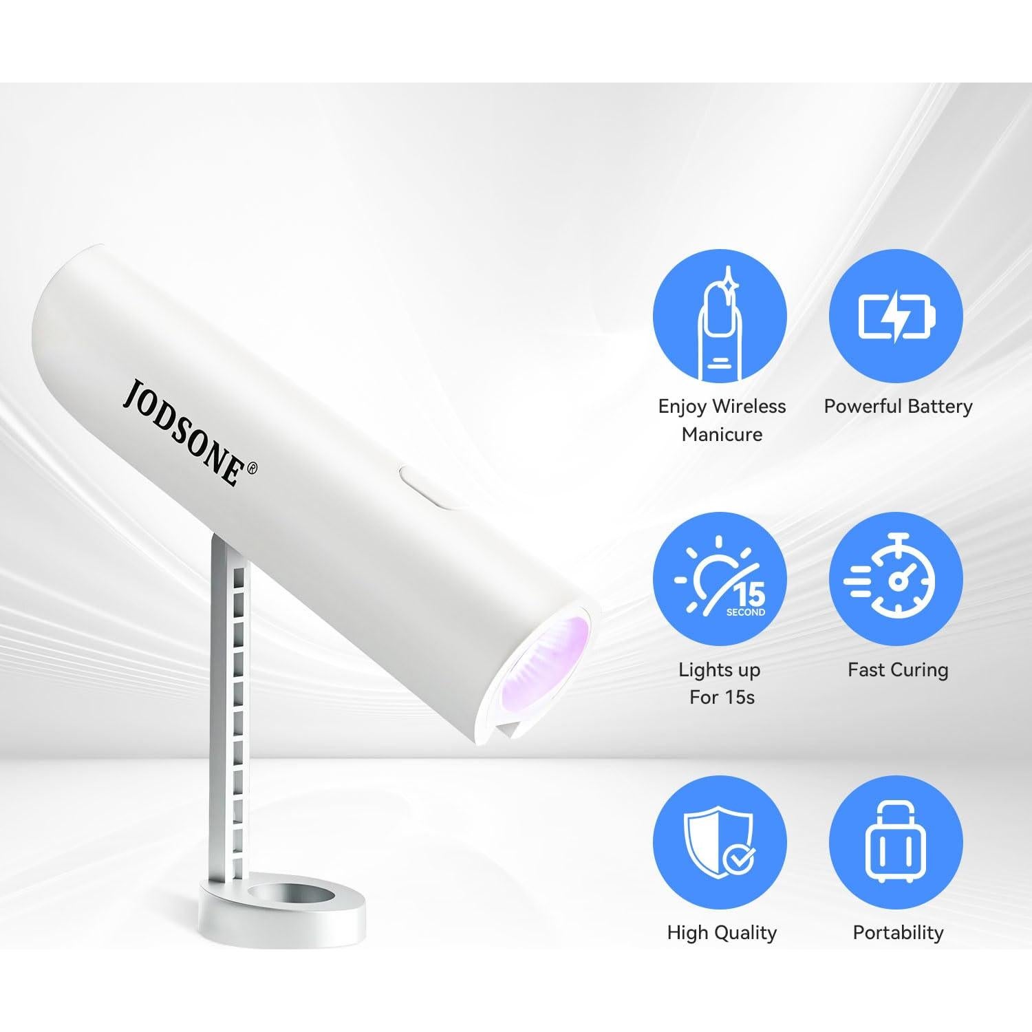 Lámpara UV de Uñas JODSONE Portátil Recargable USB 12cm