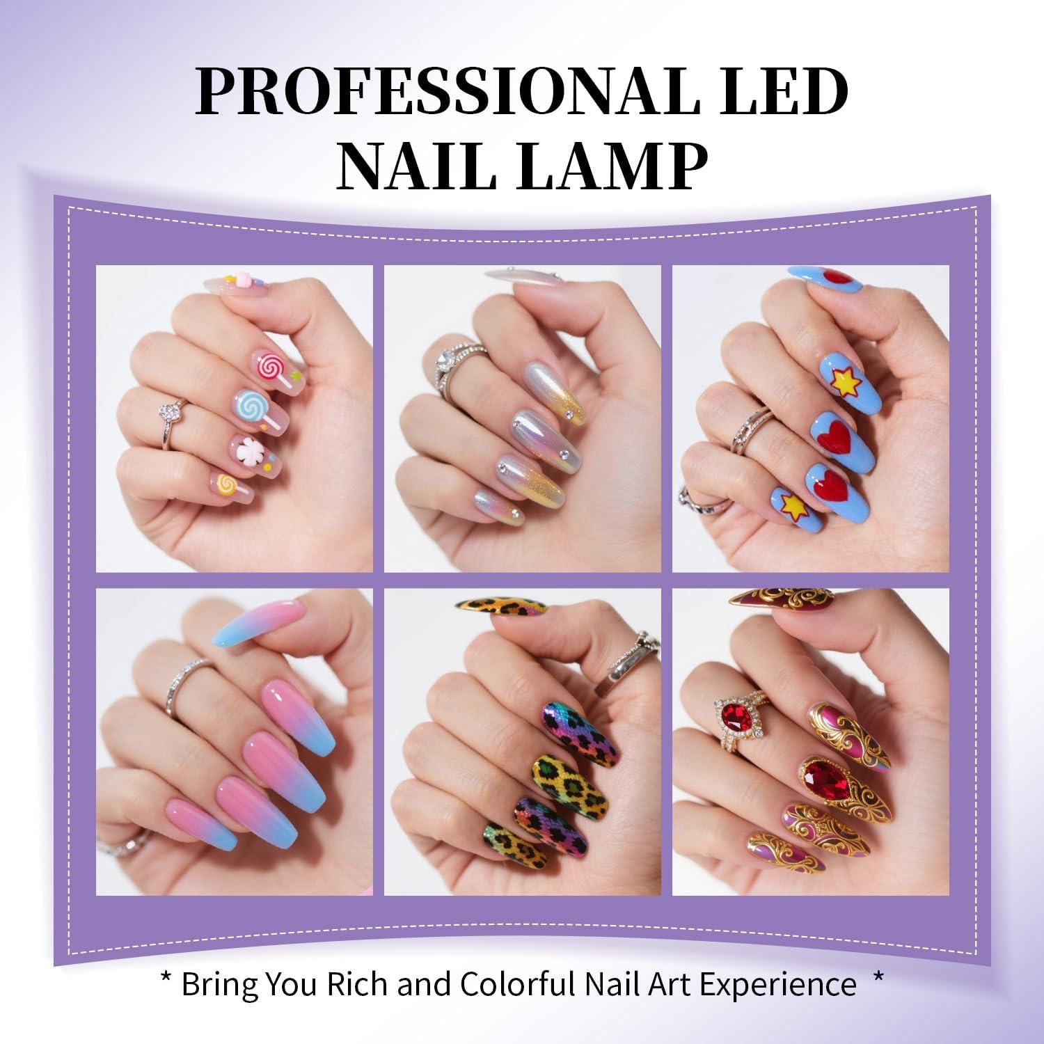 Secador UV para Uñas en Gel JEWHITENY Púrpura 300W